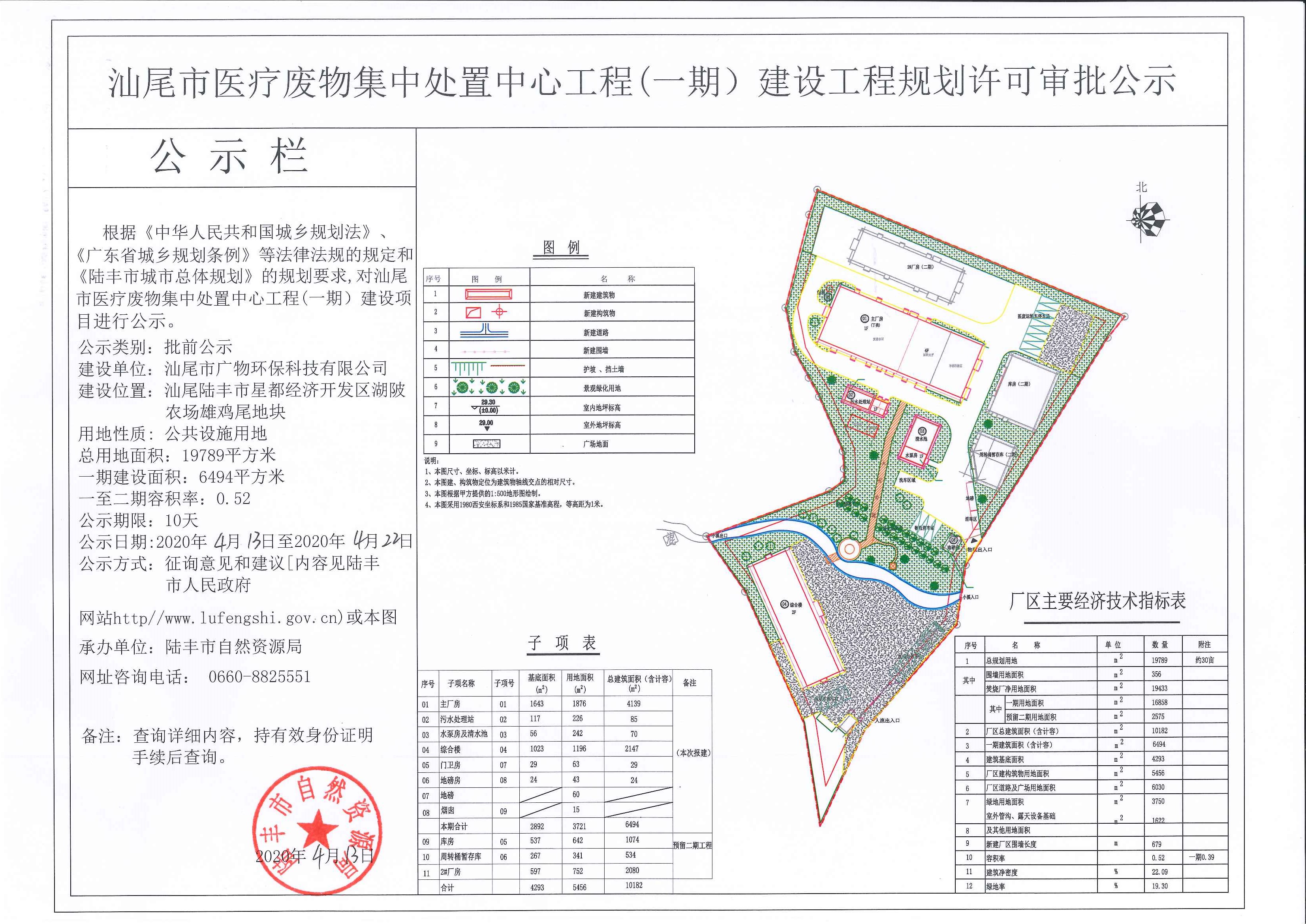 汕尾市医疗废物集中处置中心工程（一期）建设工程规划许可审批公示.jpg