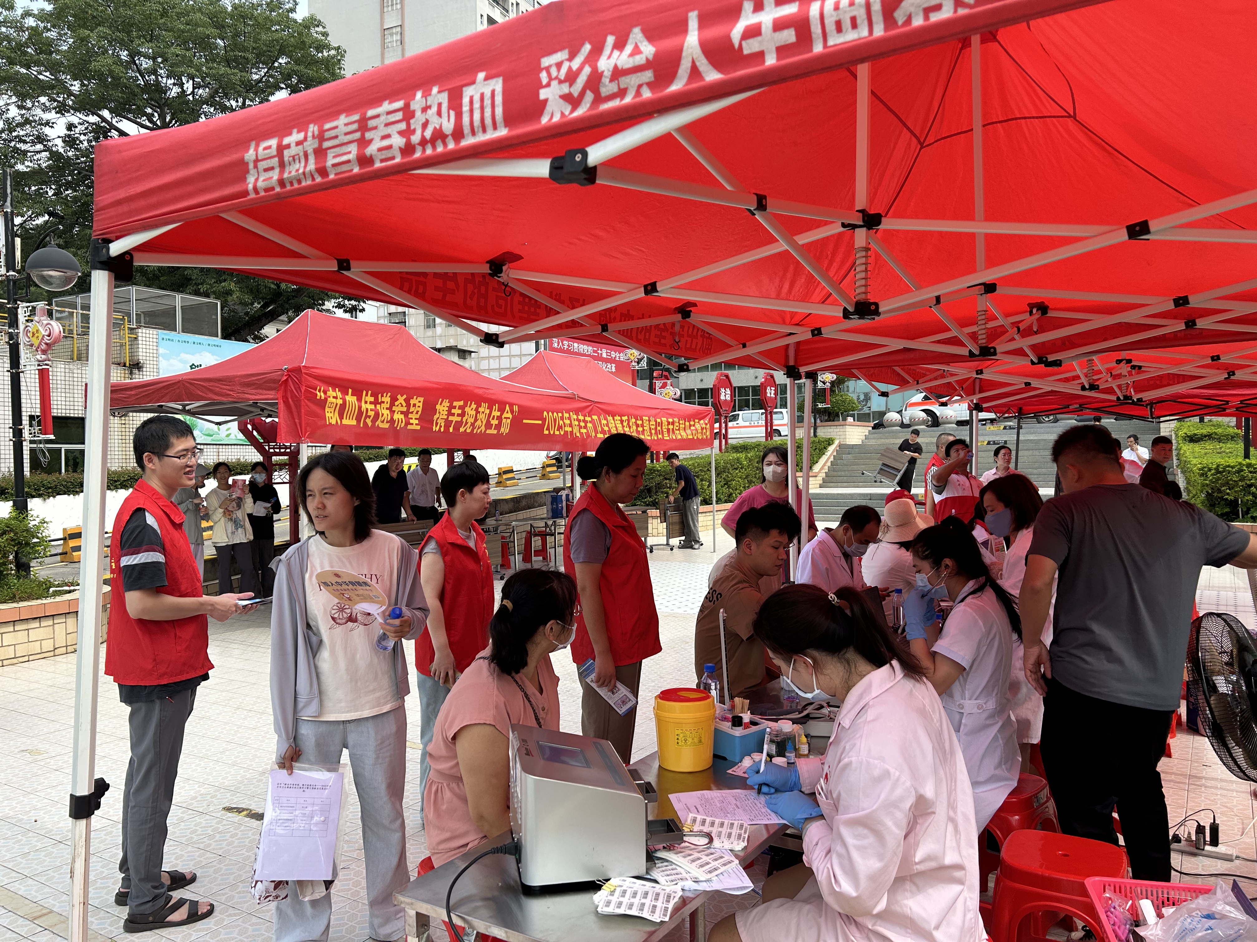 “献血传递希望，携手挽救生命——2025年陆丰市卫生健康系统主题党日暨无偿献血志愿活动”顺利举行 (2).jpg
