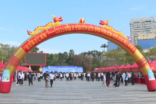 汇聚三千余岗位 助力青年就业启航 陆丰举办2025年“百万英才汇南粤”专场招聘会