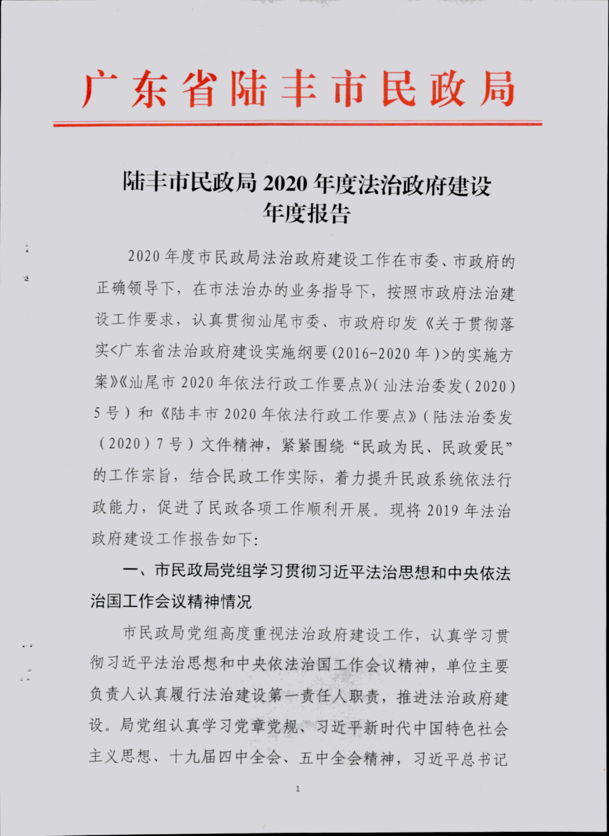 022217370839_0陆丰市民政局2020年度法治政府建设年度报告_1.Jpeg