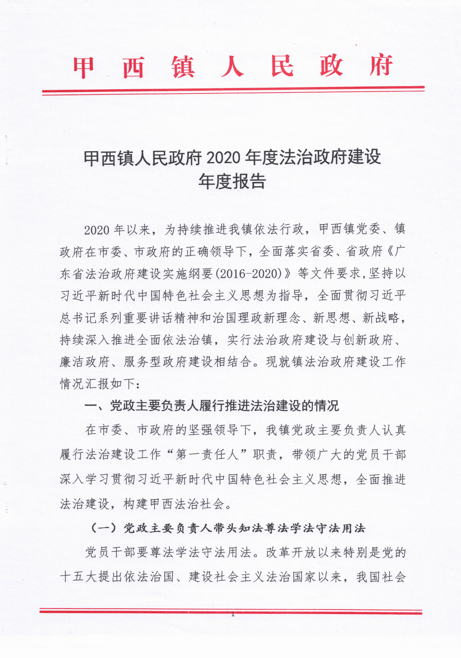 甲西镇人民政府2020年度法治政府建设年度报告_00.png