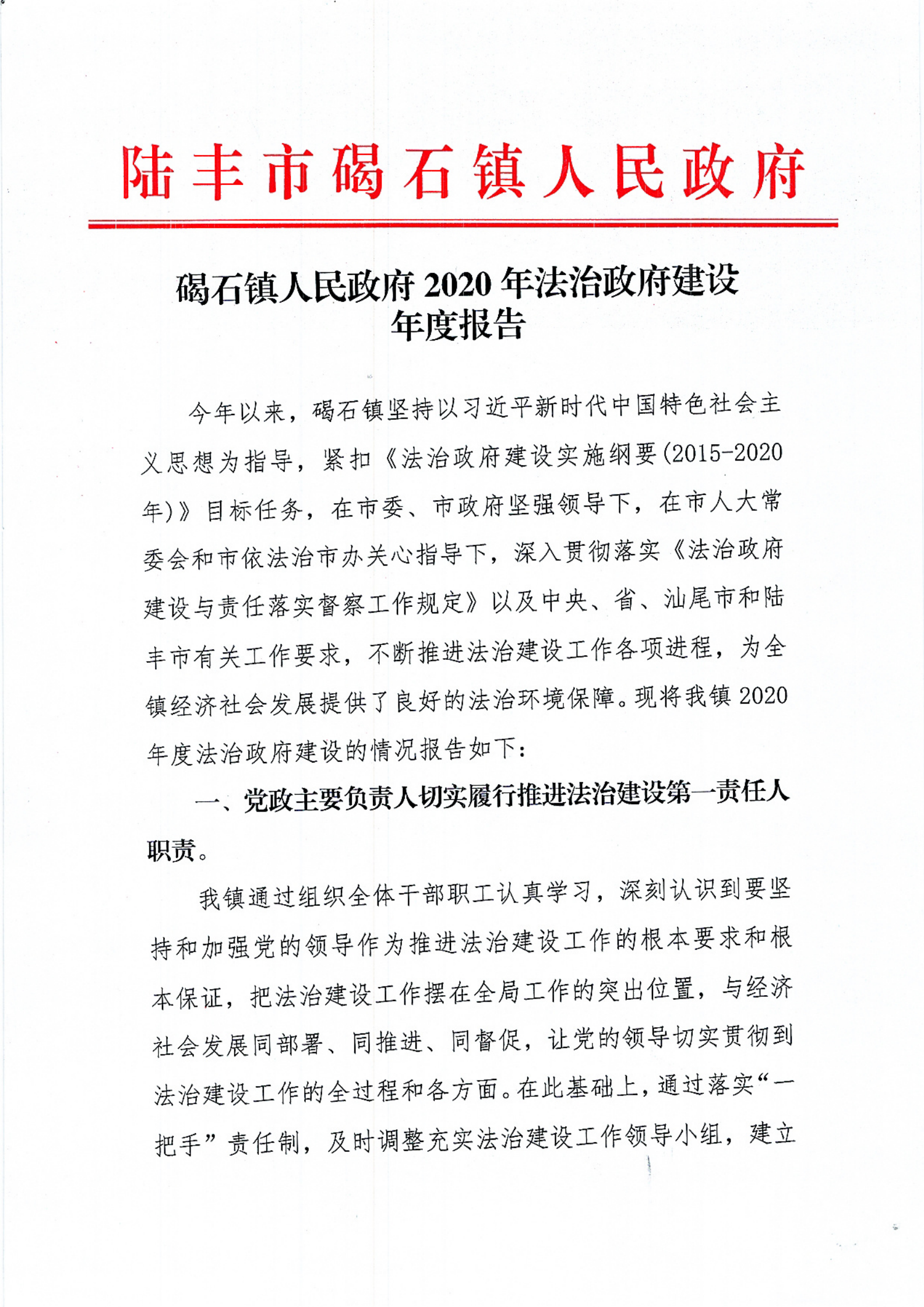 碣石镇人民政府2020年法治政府建设年度报告_00.png