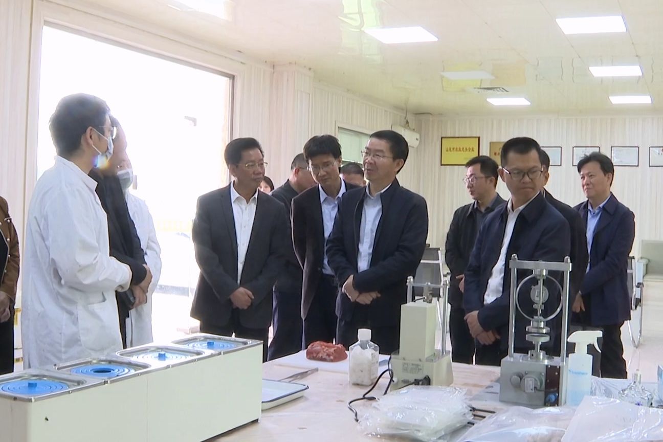 汕尾市人大常委会领导到陆丰开展牛羊屠宰管理工作专题调研